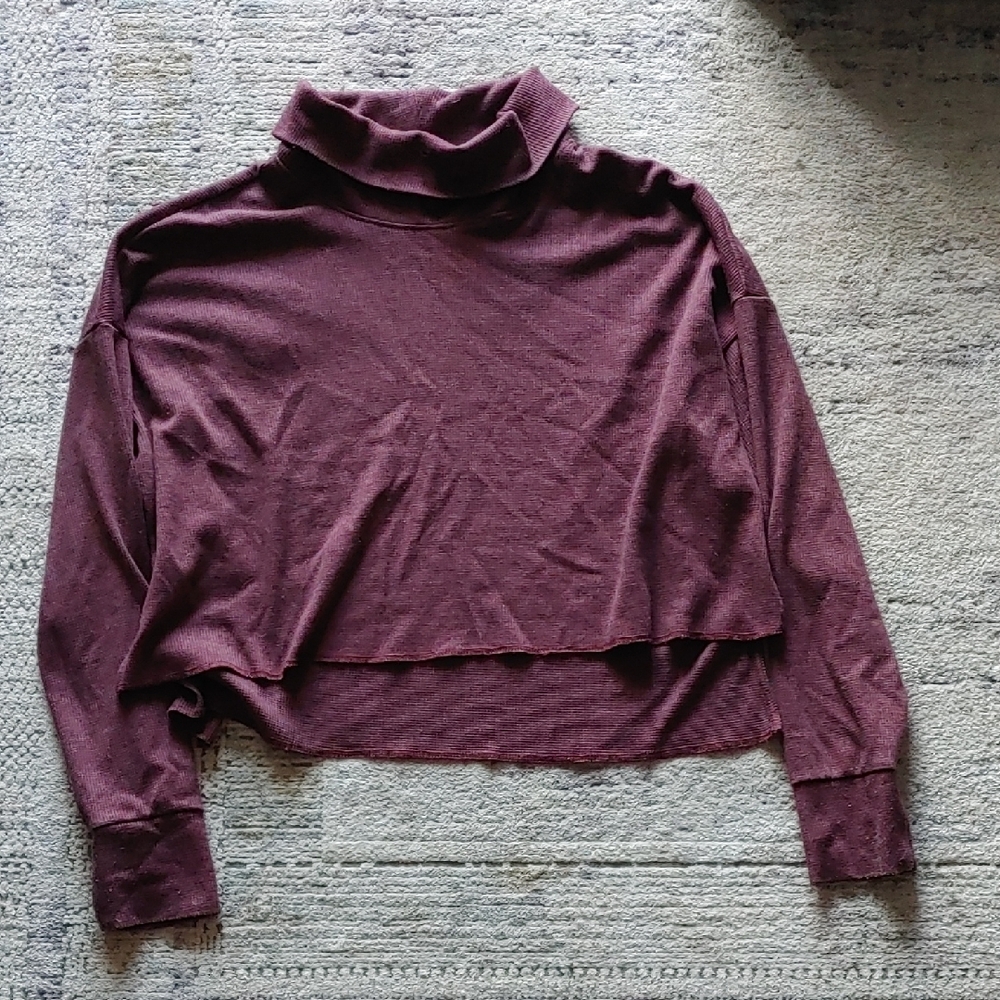 🍁2 For 15! Burgundy Turtleneck Long Sleeve Top